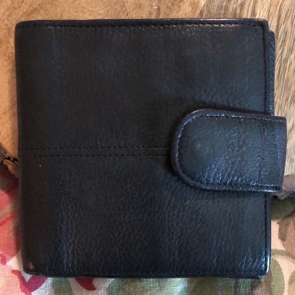 Vtg WILSON Leather Wallet Bilfold Gold HW Photo & 15 Card Paper Bill+SnapClose - Picture 9 of 13